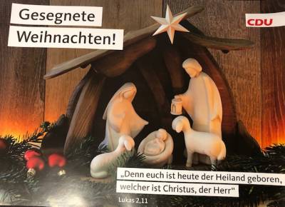 Gesegnete Weihnachten 2020 - CDU-Gruß der Niedersachsen-Union im Dezember 2020.  - Gesegnete Weihnachten 2020 - CDU-Gruß der Niedersachsen-Union im Dezember 2020. 
