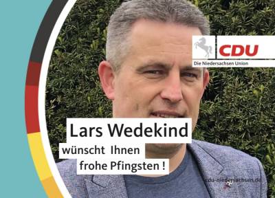 Lars Wedekind wünscht frohe Pfingsten. - Lars Wedekind wünscht frohe Pfingsten.