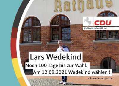 Noch 100 Tage bis zur Kommunalwahl in Niedersachsen - 04.06.2021 bis zum Wahltag am 12.09.2021 !!!