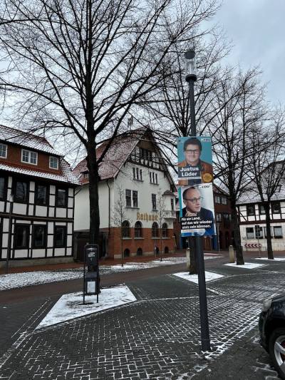 Auch in der Gronauer City sind die Plakate jetzt klar sichtbar - 04.01.2025 !