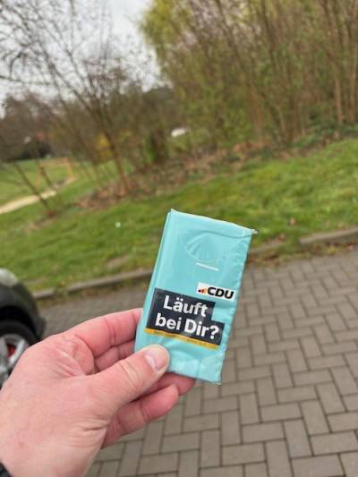 Dem Wetter entsprechend am Umwelttag perfekt ausgestattet !