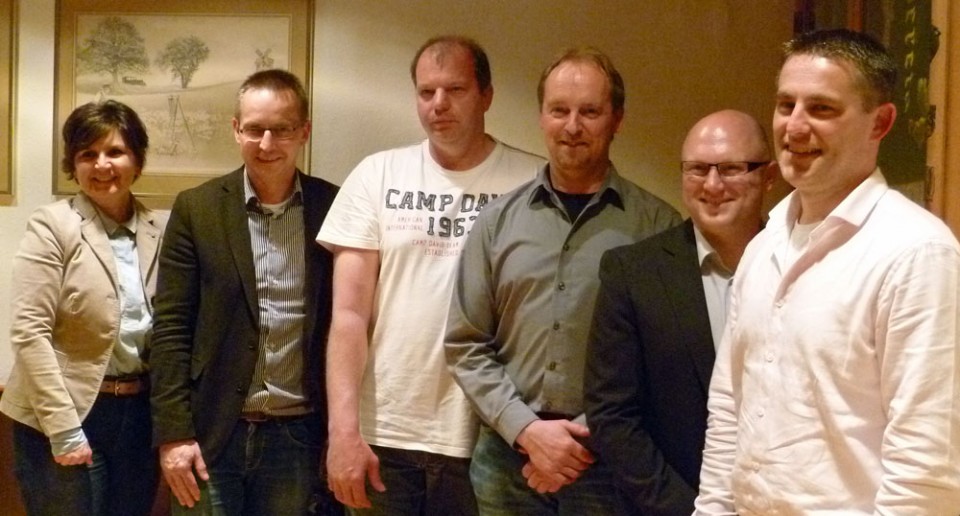 Ute Betram MdB, Christopher Nagel, Andre Schwarze, Klaus Beining, Thomas Jünge und Lars Wedekind.