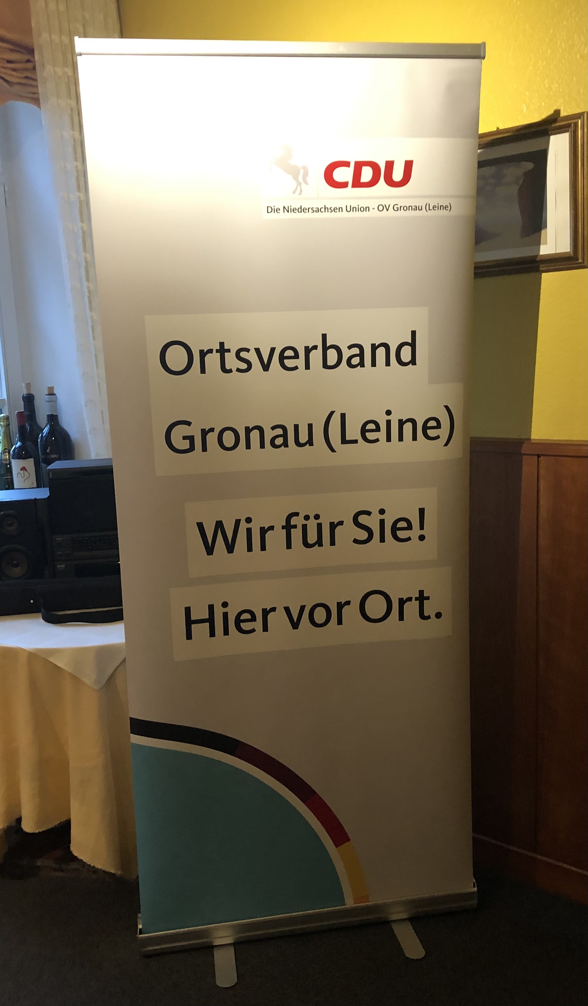 Der CDU-Ortsverband ist aktiv - und mobil. Am Donnerstag gab es den ersten Stammtisch im Gasthof Zur Grünen Aue. 
