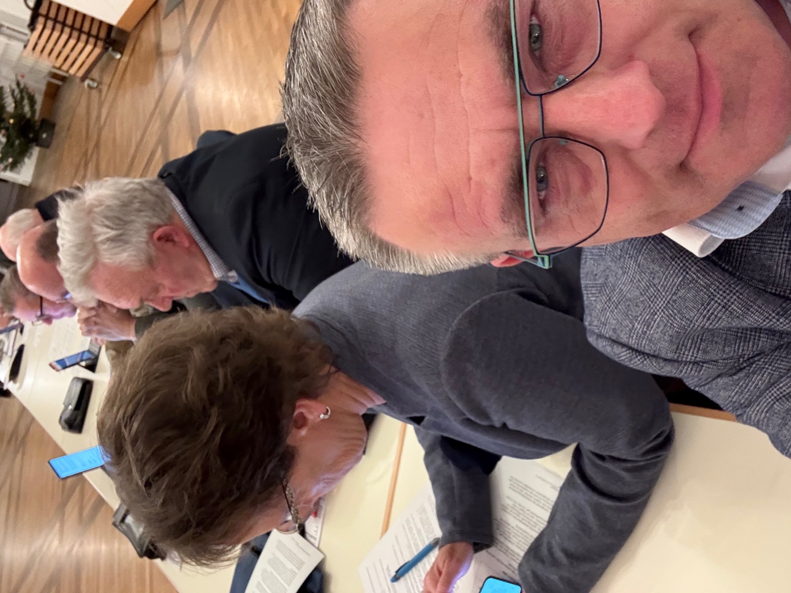 Ein Teil der CDU-Fraktion hier bei der Arbeit im Samtgemeinderat am Donnerstagabend in der Eimer Mehrzweckhalle. 